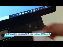 A moeda do quiosque do reciclador do dinheiro do quiosque do bilhete aceita o dinheiro aceita o quiosque de Android do distribuidor de dinheiro