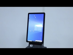 Quiosque de autoatendimento de 21,5 polegadas com tela sensível ao toque terminal vertical branco cartão de consulta